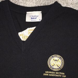 Import Scottish LambsWool blend Tight fit PGA Georgia Golf Sweater vest XL